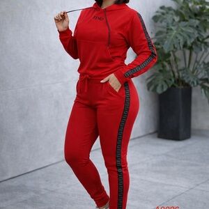 Women's Red Tracksuit